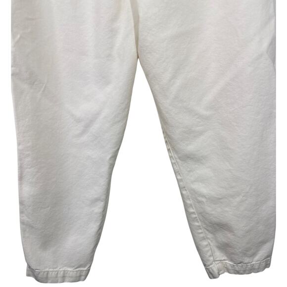 Free People Margate Pleated Paperbag Trouser Pant, Cream / White, Women, Medium - Picture 5 of 10